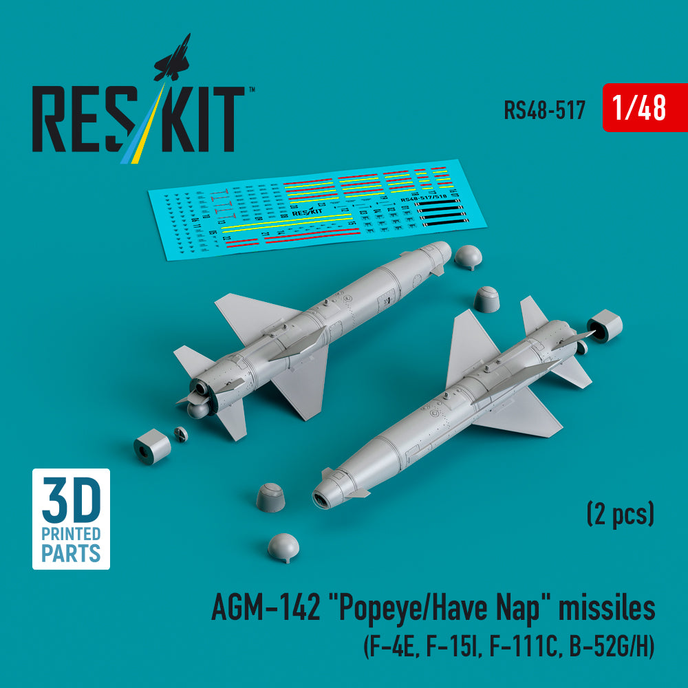 ResKit RS48-0517 1:48 AGM-142 "Popeye/Have Nap" missiles