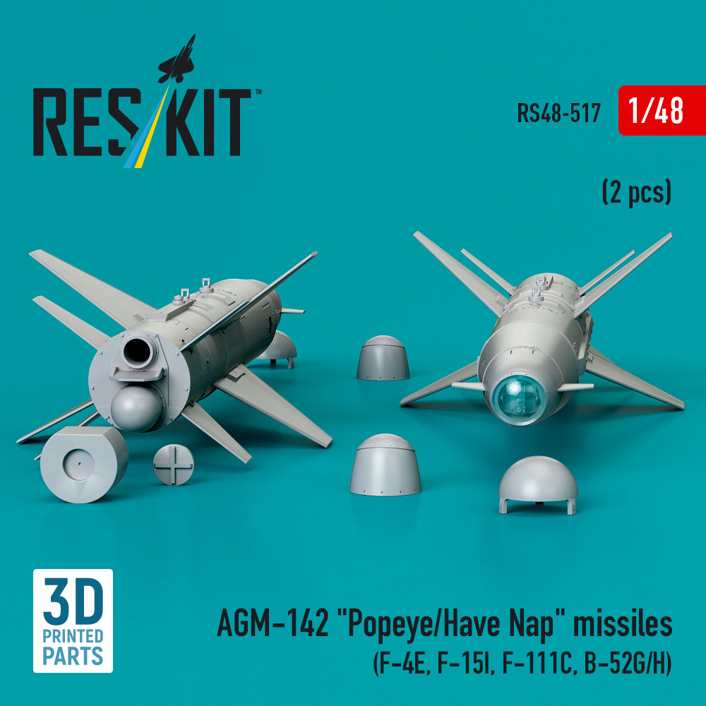 ResKit RS48-0517 1:48 AGM-142 "Popeye/Have Nap" missiles