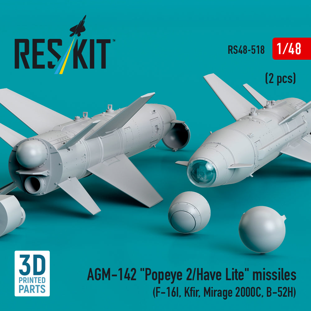 ResKit RS48-0518 1:48 AGM-142 "Popeye 2/Have Lite" missiles
