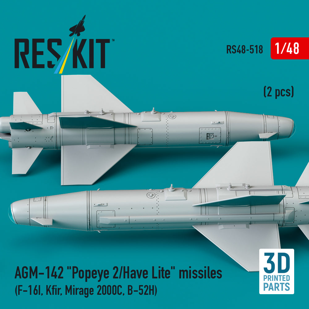 ResKit RS48-0518 1:48 AGM-142 "Popeye 2/Have Lite" missiles