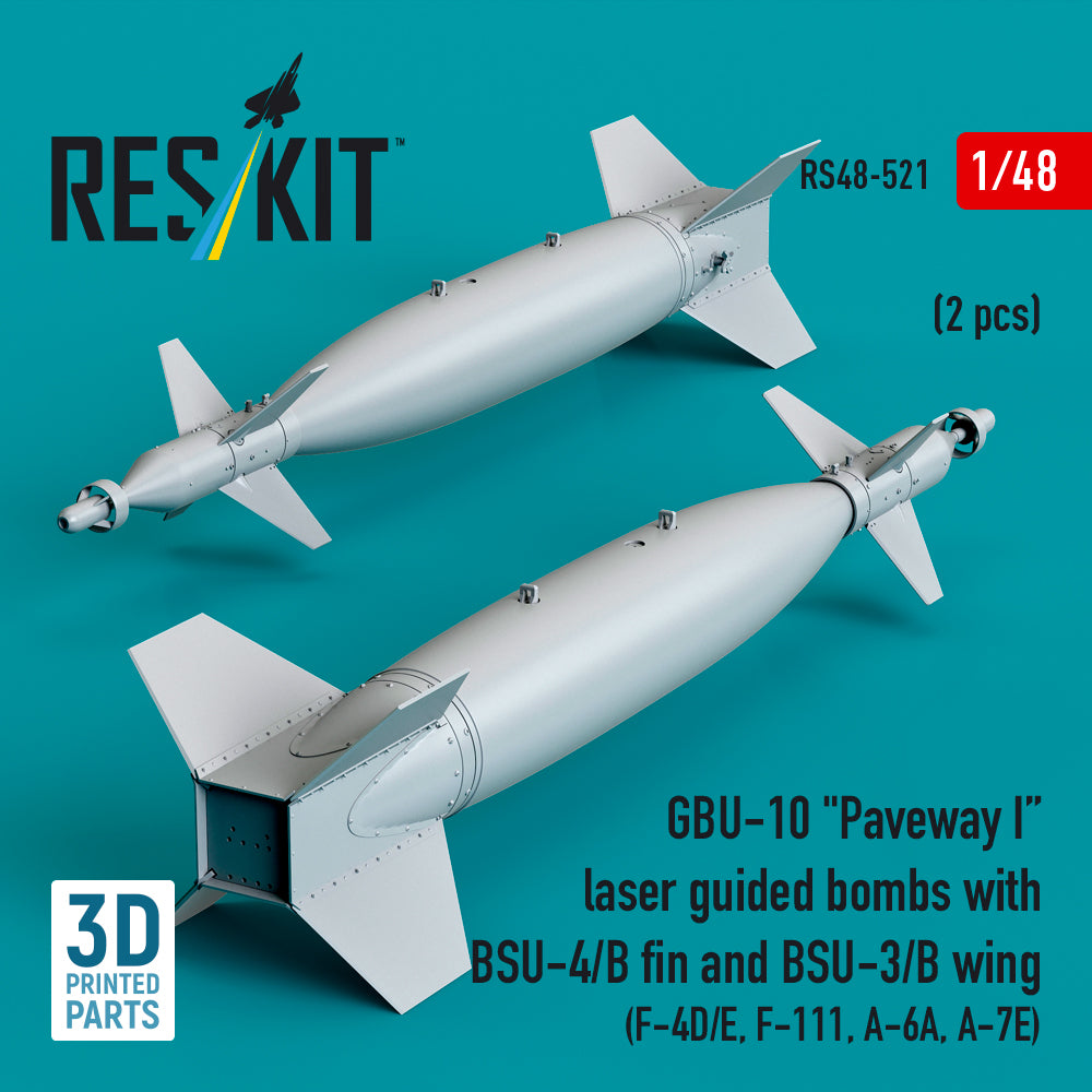 ResKit RS48-0521 1:48 GBU-10 Paveway I Laser Guided Bombs