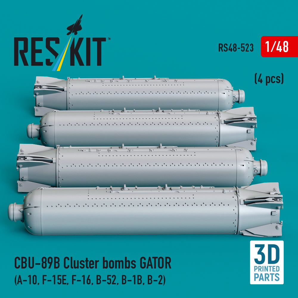 ResKit RS48-0523 1:48 CBU-89B cluster bombs GATOR