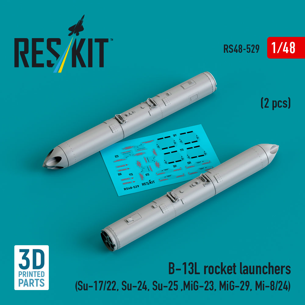 ResKit RS48-0529 1:48 B-13L rocket launchers