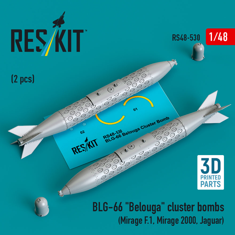ResKit RS48-0530 1:48 BLG-66 "Belouga" cluster bombs