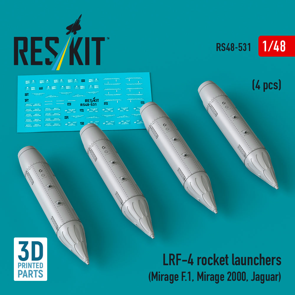 ResKit RS48-0531 1:48 LRF-4 rocket launchers