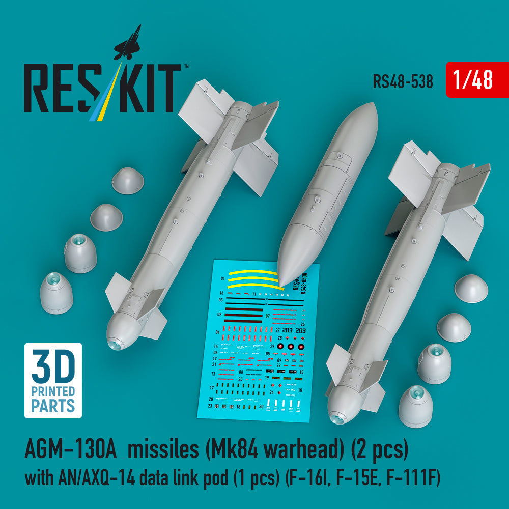 ResKit RS48-0538 1:48 AGM-130A missiles