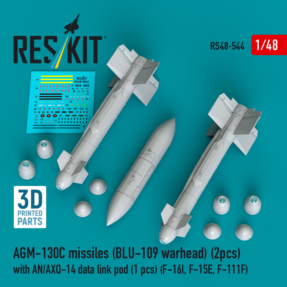 ResKit RS48-0544 1:48 AGM-130C missiles