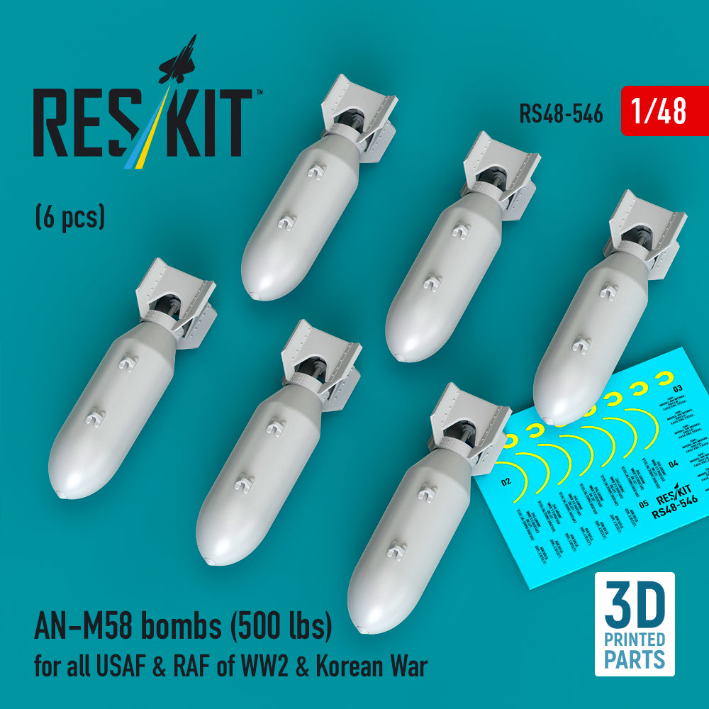 ResKit RS48-0546 1:48 AN-M58 bombs