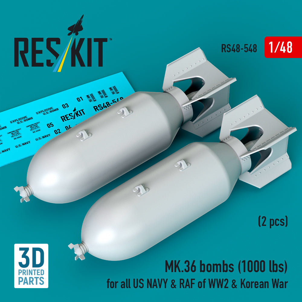 ResKit RS48-0548 1:48 MK.36 bombs