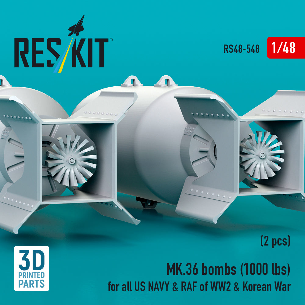 ResKit RS48-0548 1:48 MK.36 bombs