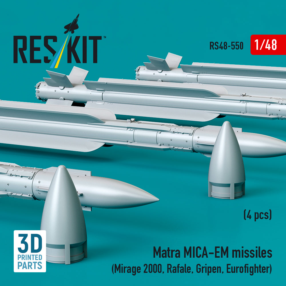ResKit RS48-0550 1:48 Matra MICA-EM missiles
