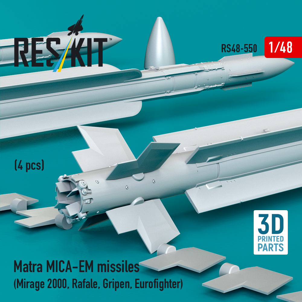 ResKit RS48-0550 1:48 Matra MICA-EM missiles