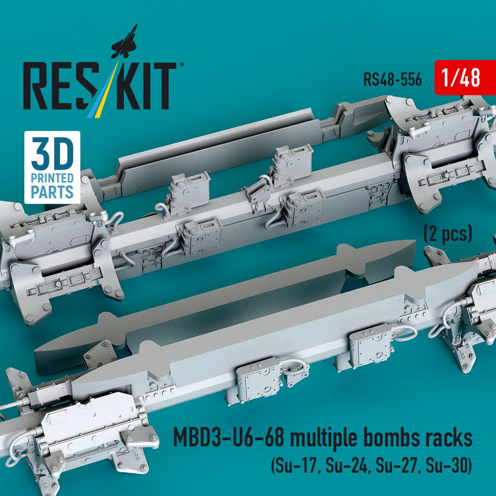 ResKit RS48-0556 1:48 MBD3-U6-68 multiple bombs racks