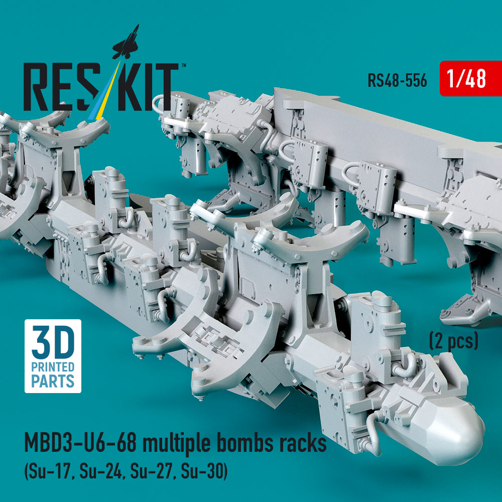 ResKit RS48-0556 1:48 MBD3-U6-68 multiple bombs racks