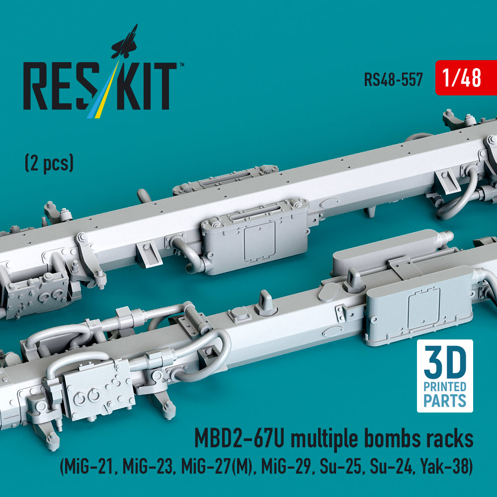 ResKit RS48-0557 1:48 MBD2-67U multiple bombs racks