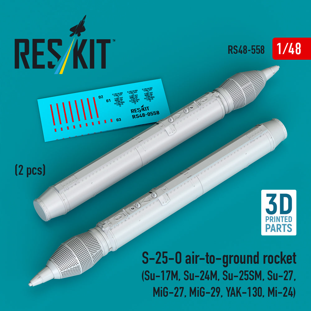 ResKit RS48-0558 1:48 S-25-O air-to-ground rocket