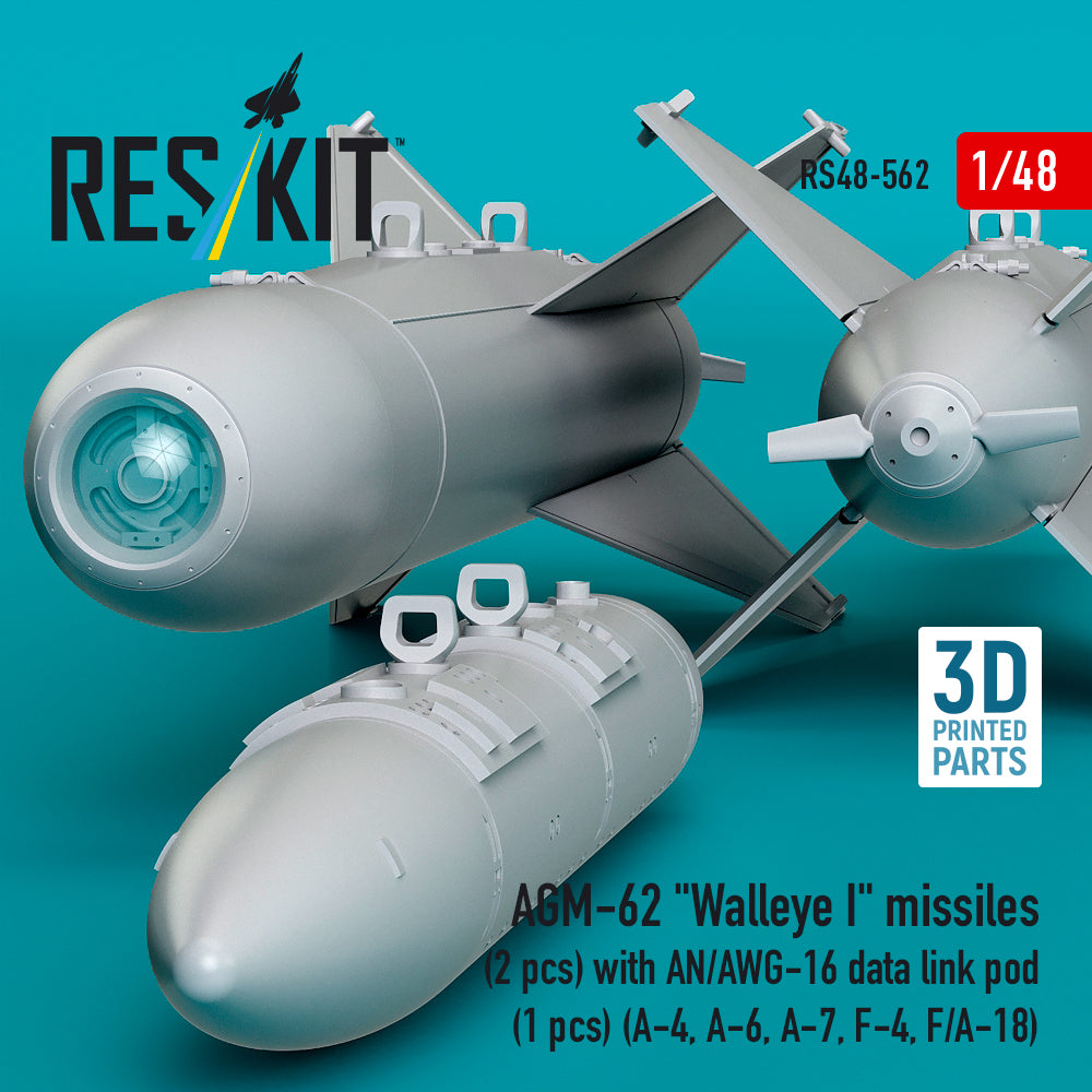 ResKit RS48-0562 1:48 AGM-62 "Walleye I" missiles