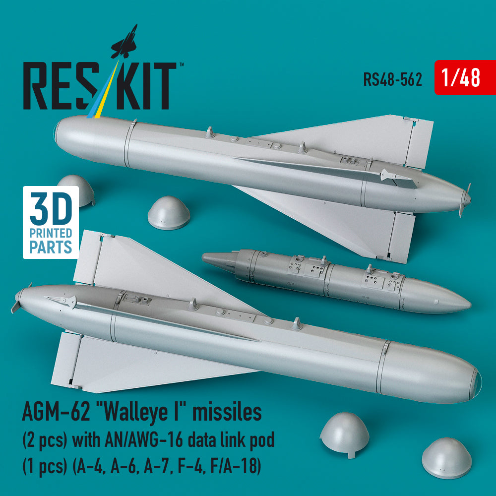 ResKit RS48-0562 1:48 AGM-62 "Walleye I" missiles