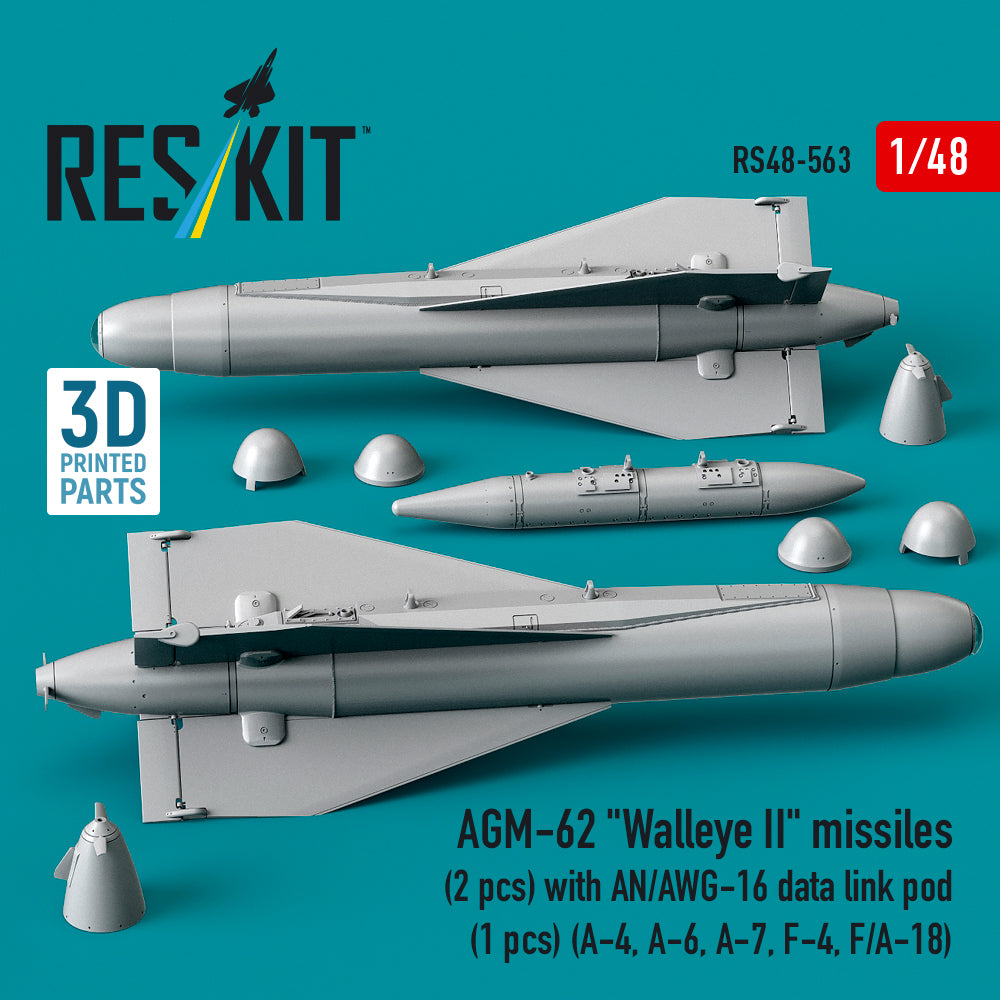 ResKit RS48-0563 1:48 AGM-62 "Walleye II" missiles