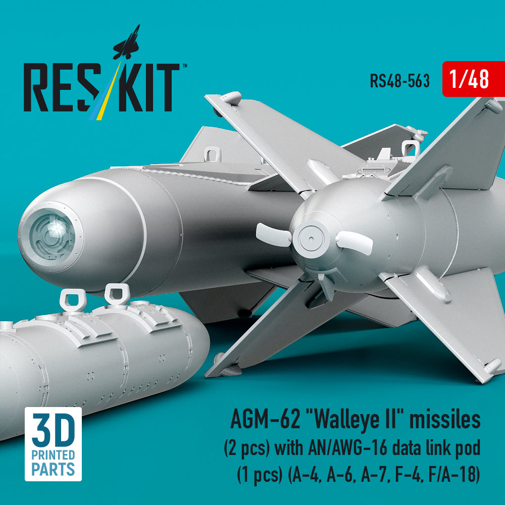 ResKit RS48-0563 1:48 AGM-62 "Walleye II" missiles