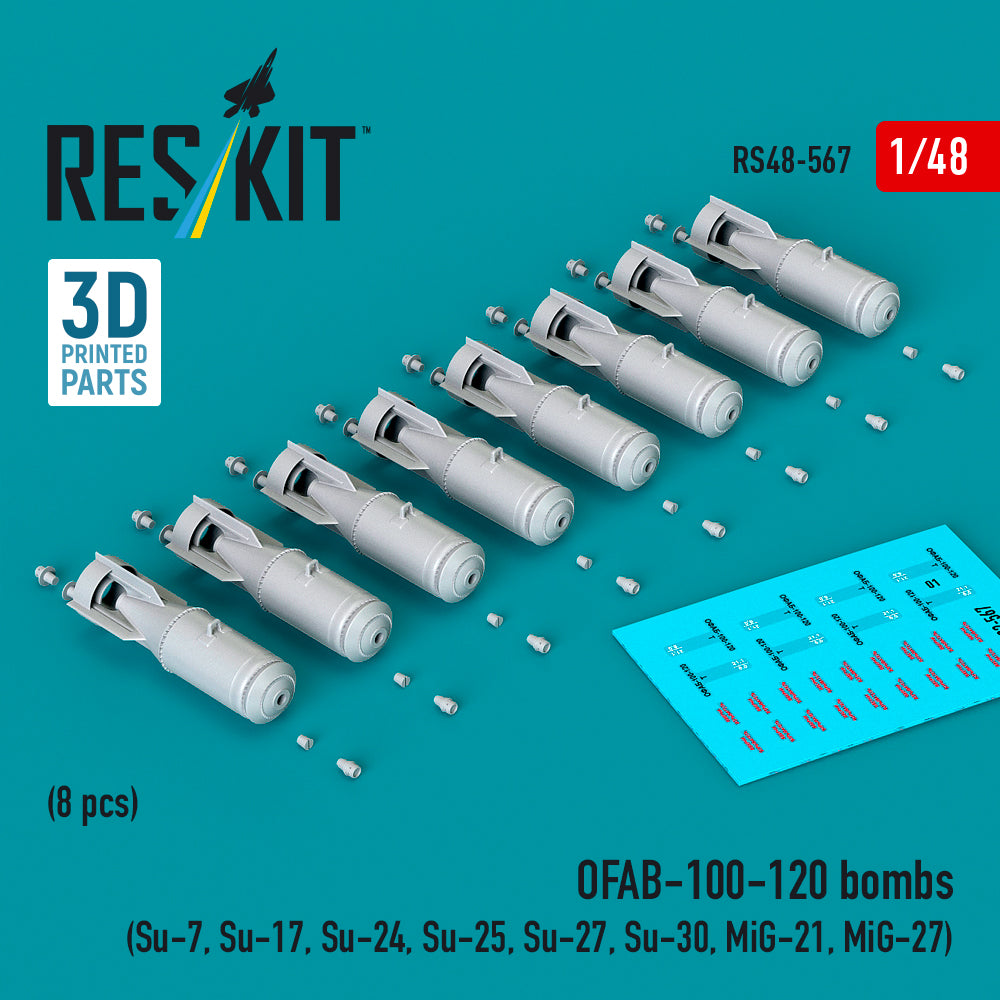 ResKit RS48-0567 1:48 OFAB-100-120 bombs