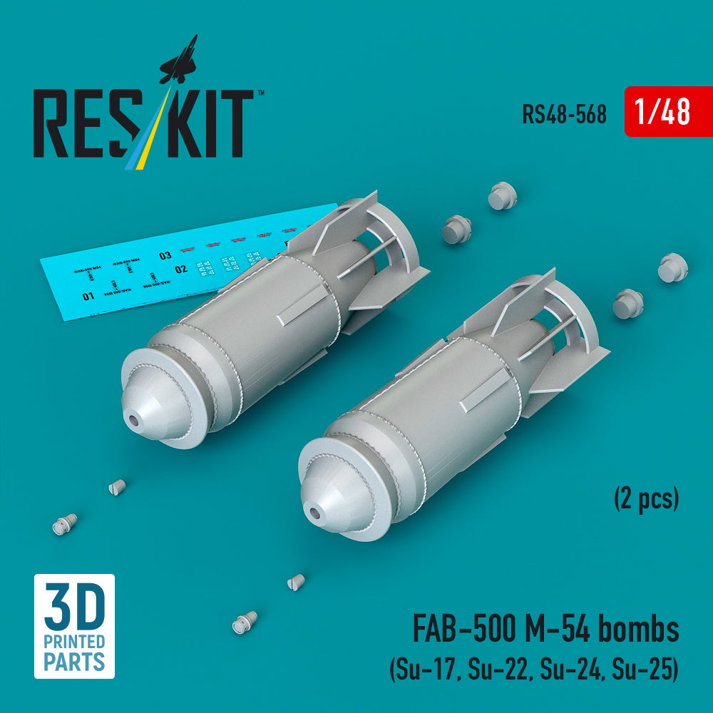 ResKit RS48-0568 1:48 FAB-500 M-54 bombs