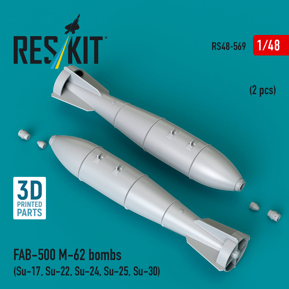 ResKit RS48-0569 1:48 FAB-500 M-62 bombs