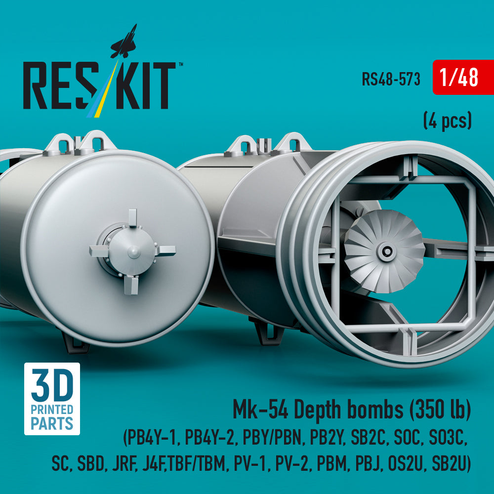 ResKit RS48-0573 1:48 Mk-54 Depth bombs