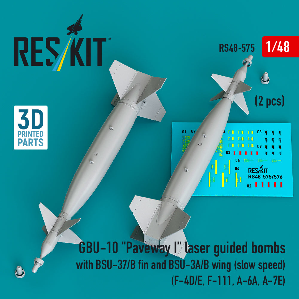 ResKit RS48-0575 1:48 GBU-10 Paveway I Laser Guided Bombs