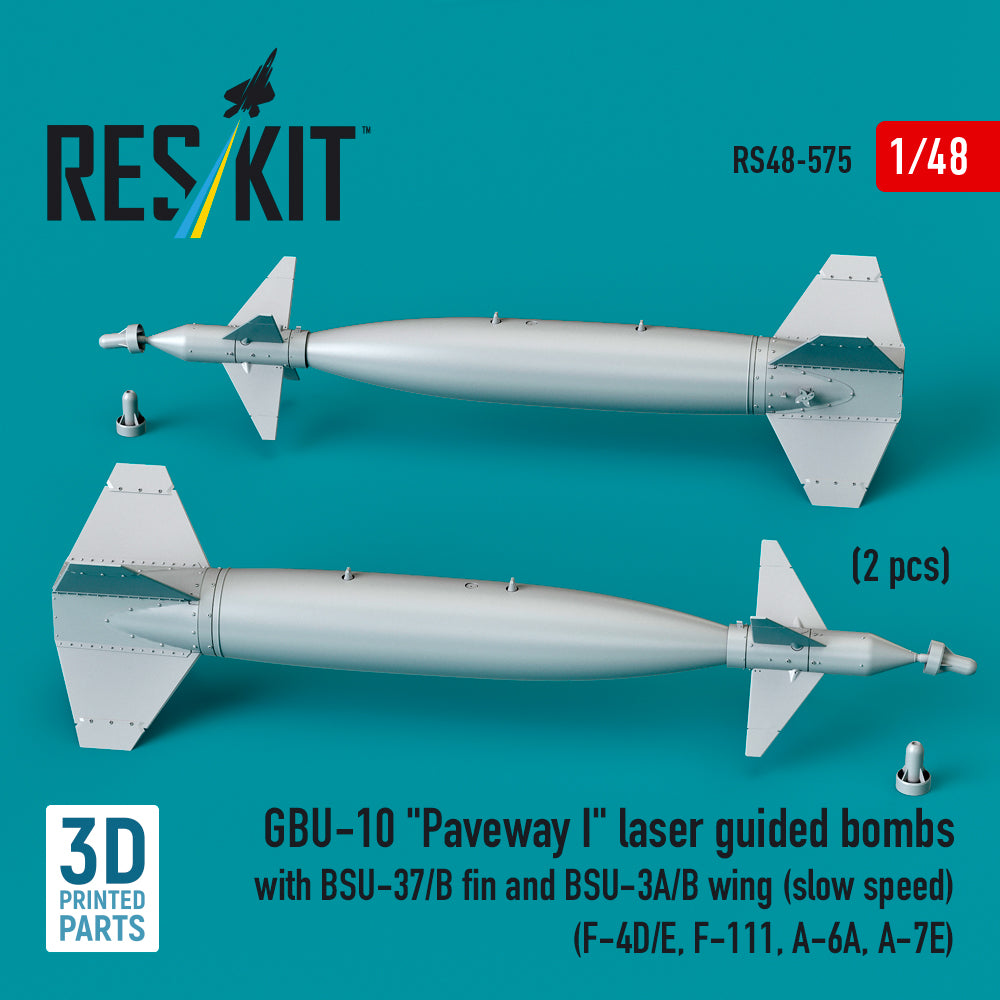 ResKit RS48-0575 1:48 GBU-10 Paveway I Laser Guided Bombs