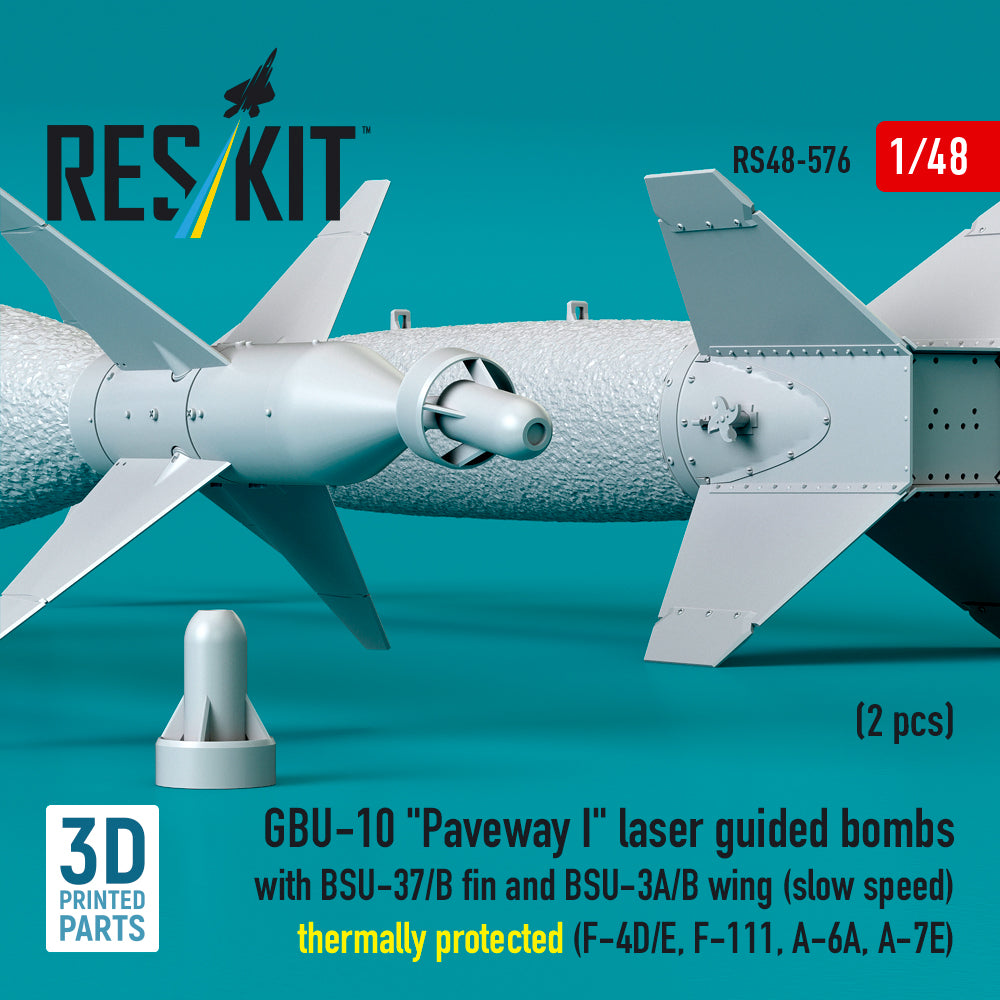 ResKit RS48-0576 1:48 GBU-10 Paveway I Laser Guided Bombs