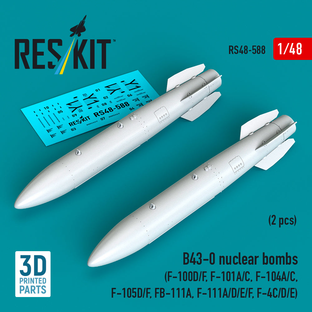 ResKit RS48-0588 1:48 B43-0 nuclear bombs