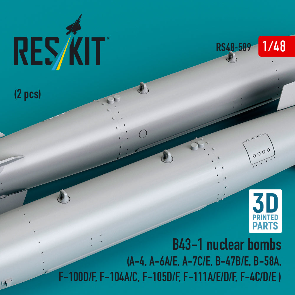 ResKit RS48-0589 1:48 B43-1 nuclear bombs