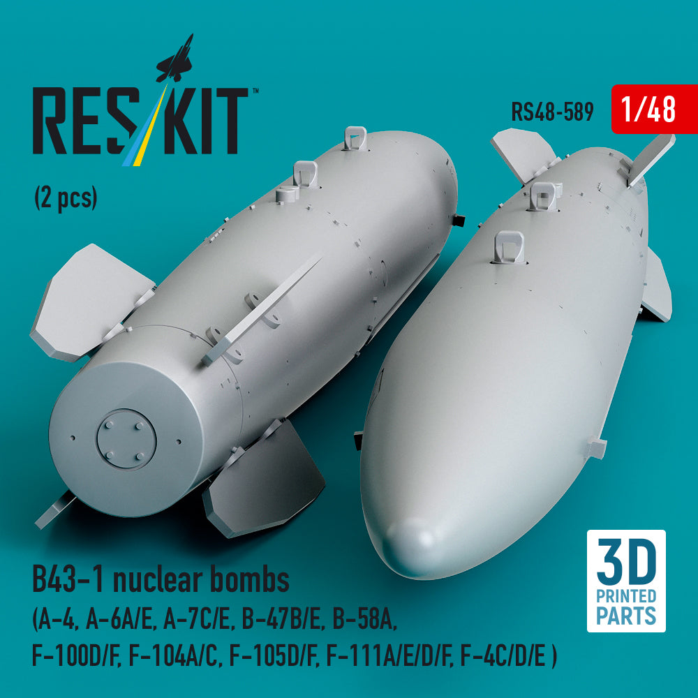 ResKit RS48-0589 1:48 B43-1 nuclear bombs