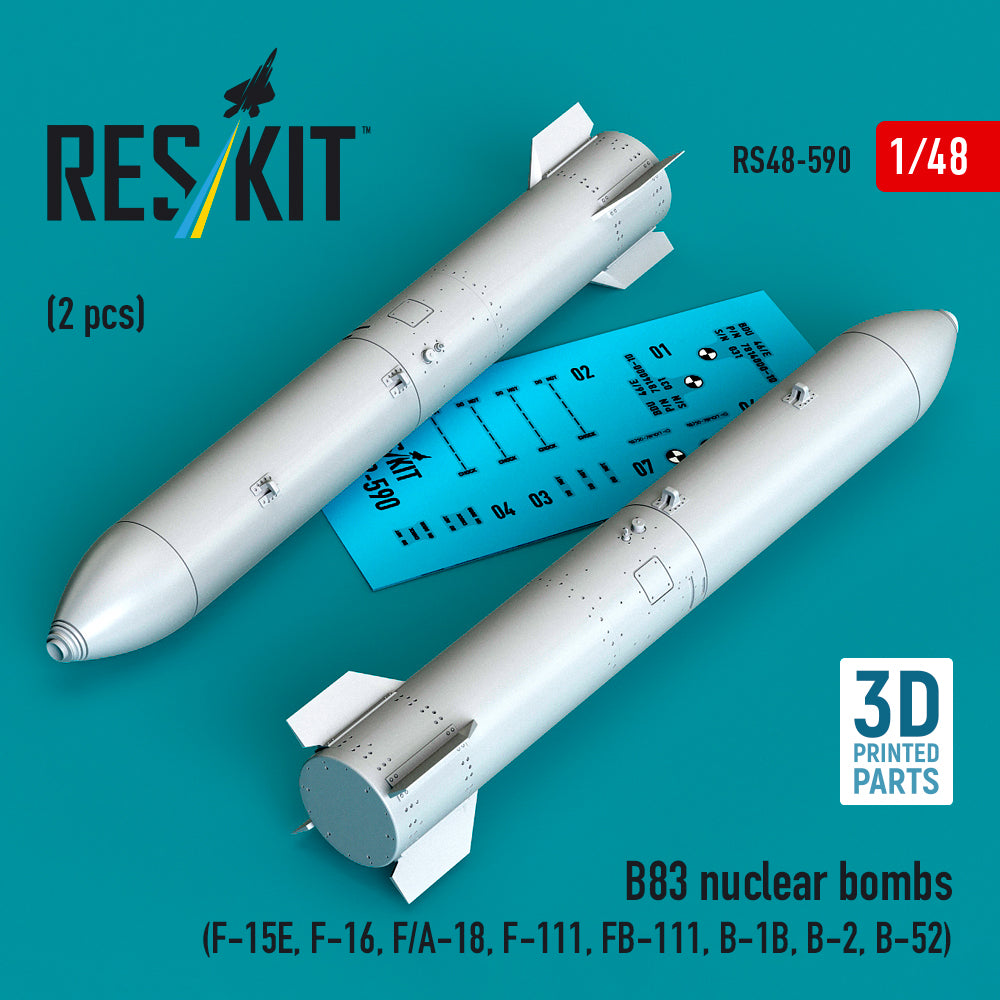 ResKit RS48-0590 1:48 B83 nuclear bombs