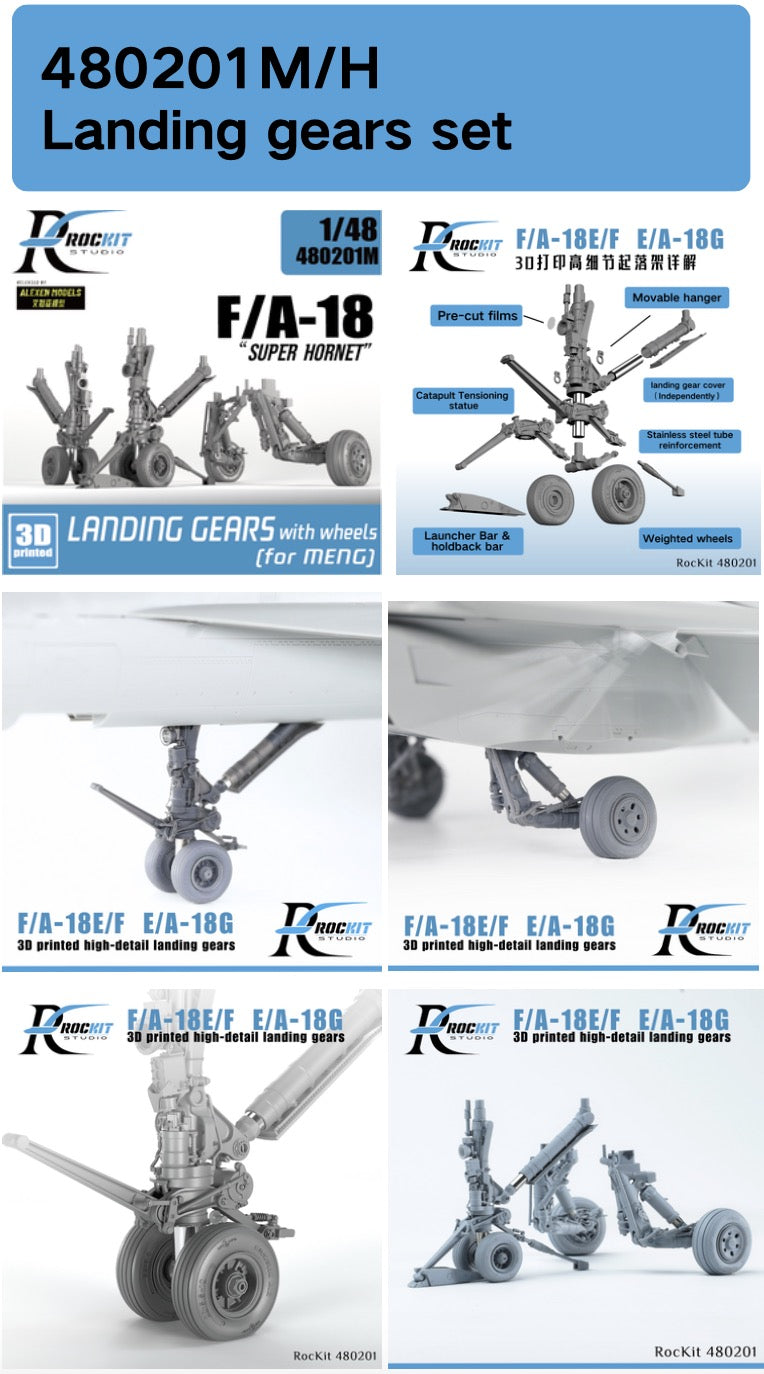 Rockit RS480201H 1:48 F/A-18E/F Super Hornet Landing Gear