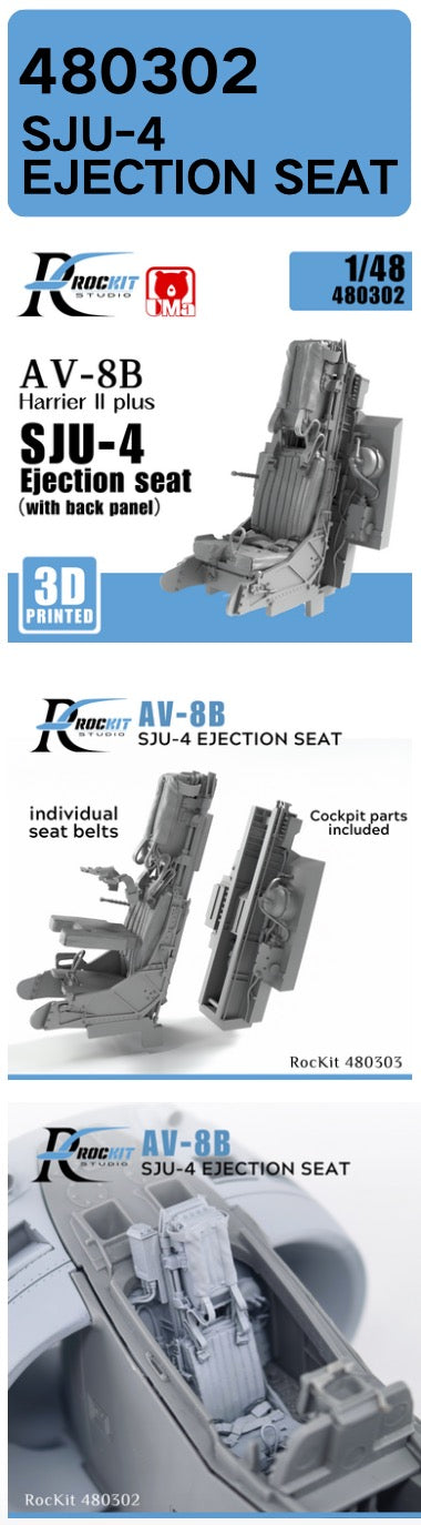 Rockit Studio RS480302 1:48 McDonnell-Douglas AV-8B Harrier SJU-4 Ejection seat
