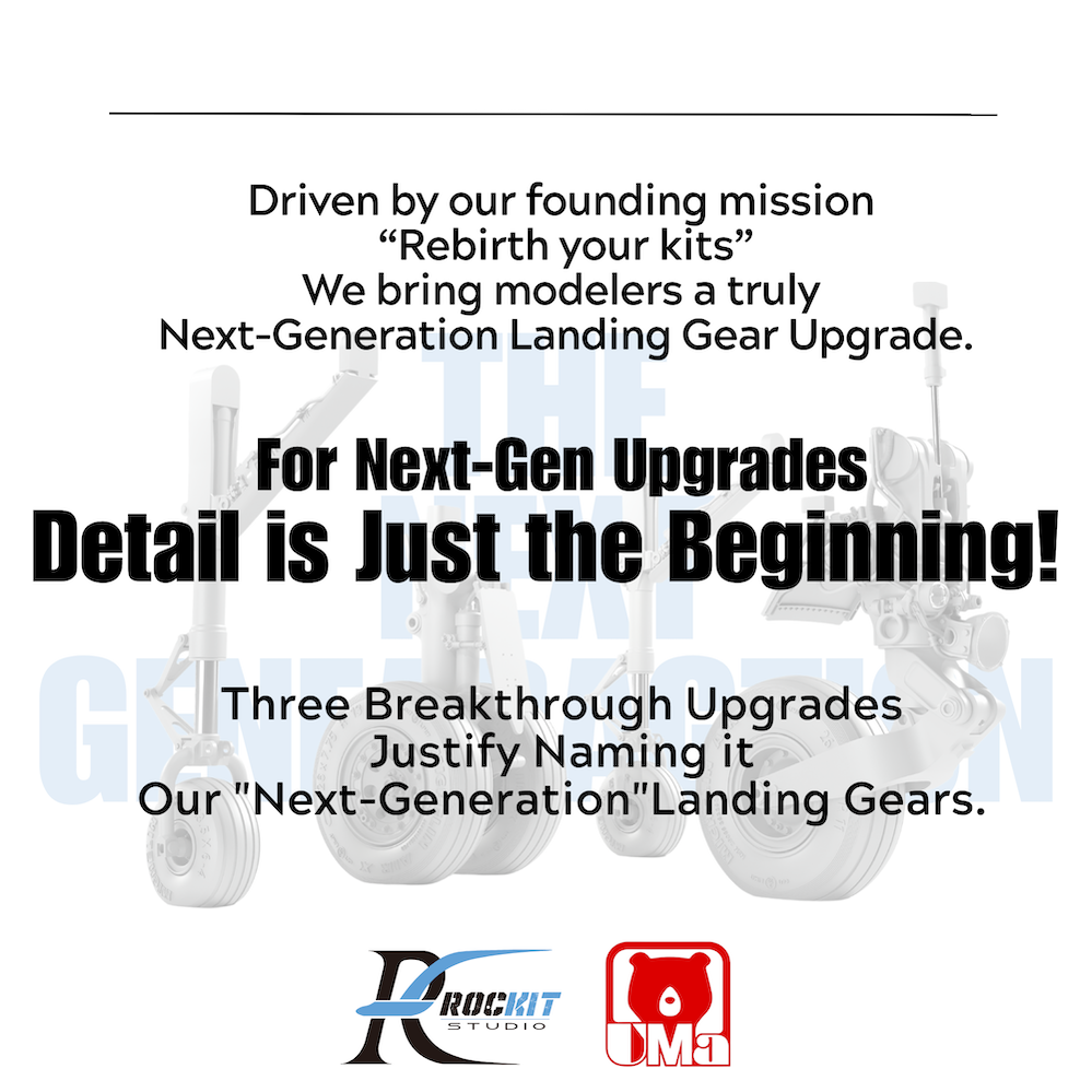 Rockit Studio RS480301 1:48 McDonnell-Douglas AV-8B Next-Gen Landing gears