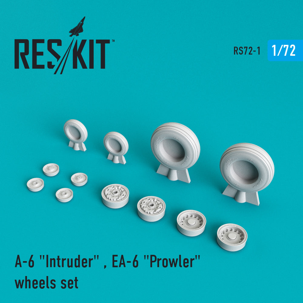ResKit RS72-0001 1:72 Grumman A-6 Intruder/EA-6 Prowler wheels set