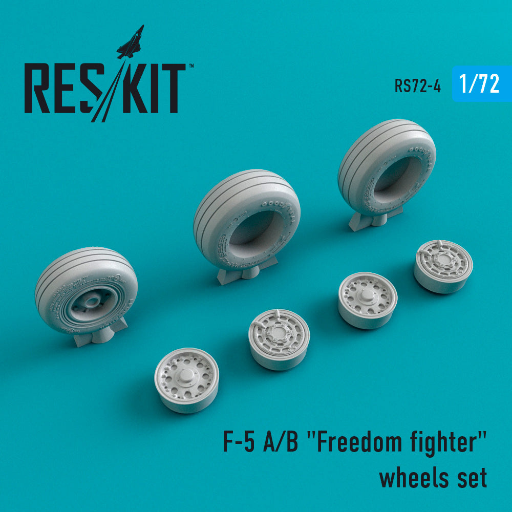 ResKit RS72-0004 1:72 Northrop F-5A/F-5B Freedom fighter wheels set