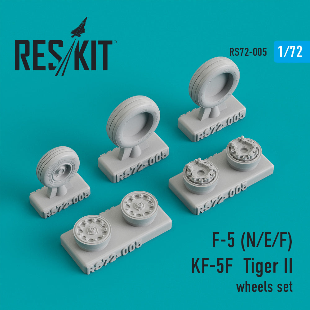 ResKit RS72-0005 1:72 Northrop F-5F/F-5N Tiger II , KF-5F wheels set