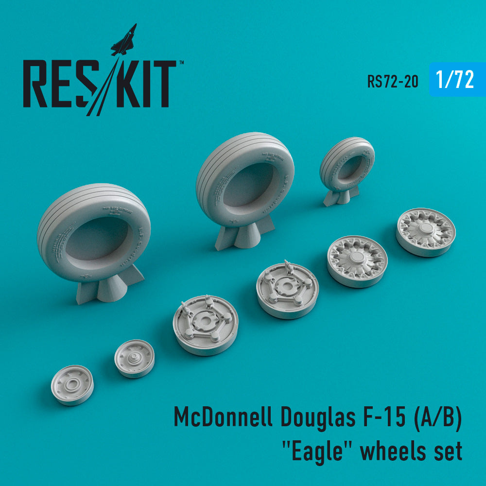 ResKit RS72-0020 1:72 McDonnell-Douglas F-15A/F-15B Eagle wheels set