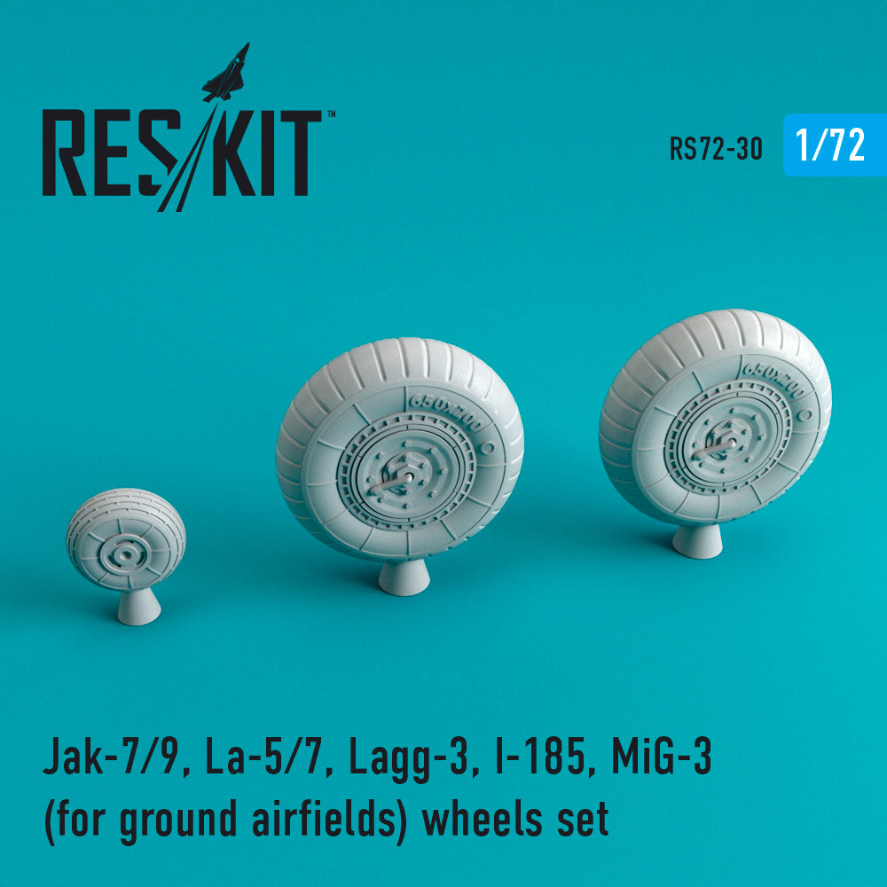 ResKit RS72-0030 1:72 Yak-7/9 La-5/7 LaGG-3 MiG-3 Wheels
