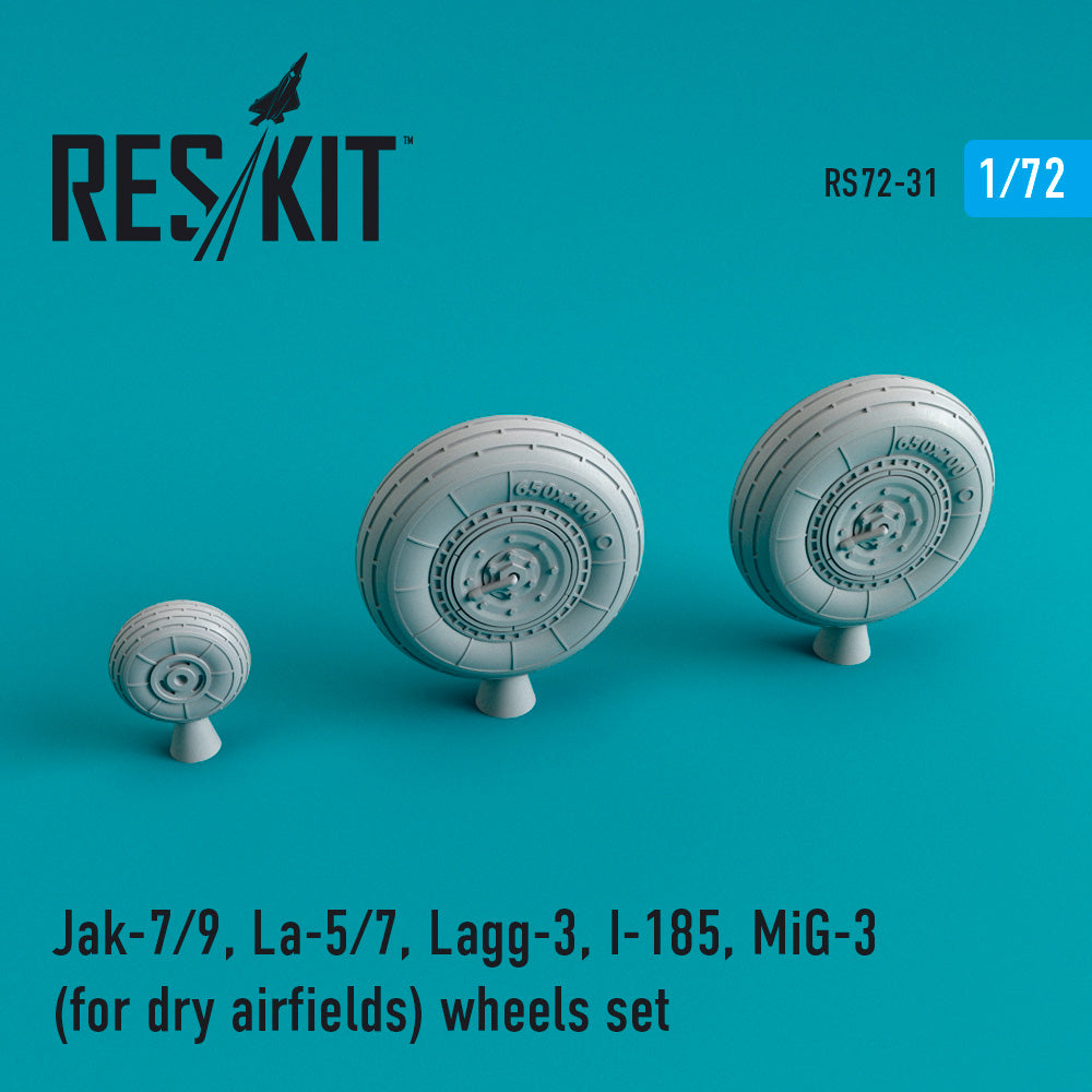 ResKit RS72-0031 1:72 Yak-7/9 La-5/7 LaGG-3 MiG-3 Wheels