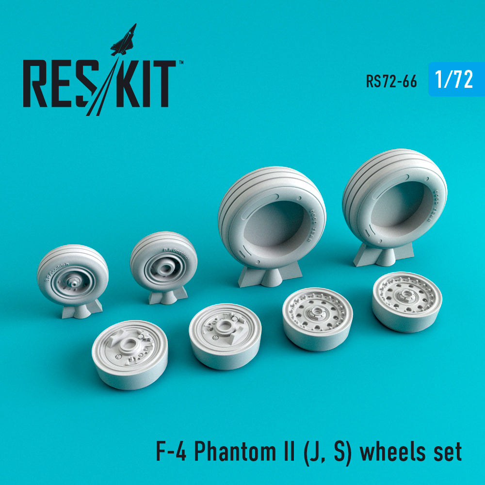 ResKit RS72-0066 1:72 McDonnell F-4J/F-4S Phantom II wheels set
