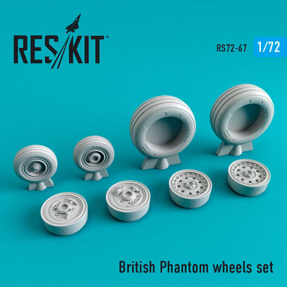 ResKit RS72-0067 1:72 McDonnell-Douglas FG.1/FGR.2 Phantom wheels set