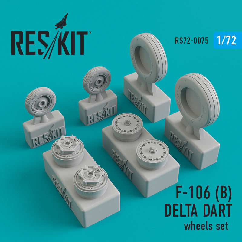 ResKit RS72-0075 1:72 Convair F-106B Delta Dart wheels set
