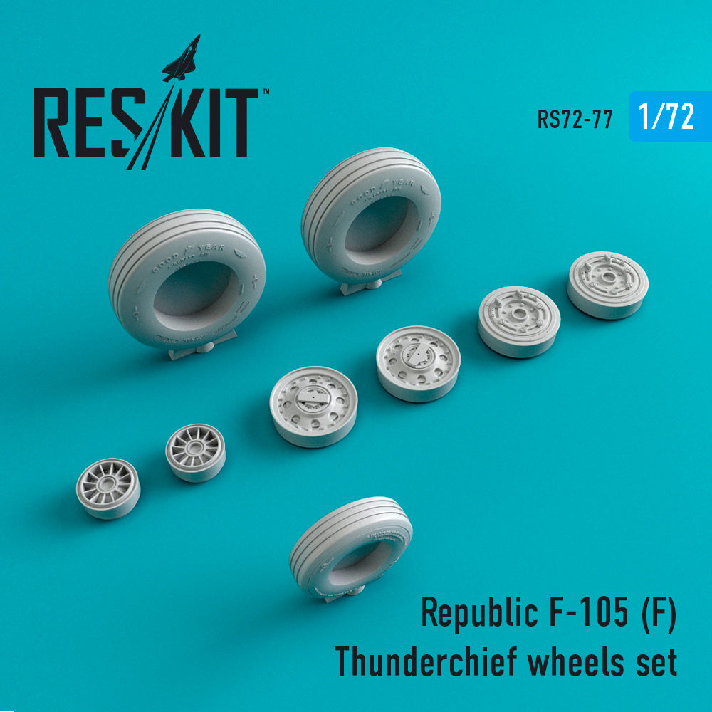 ResKit RS72-0077 1:72 Republic F-105F Thunderchief wheels set