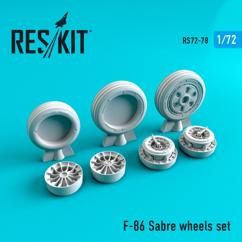 ResKit RS72-0078 1:72 North-American F-86 Sabre wheels set
