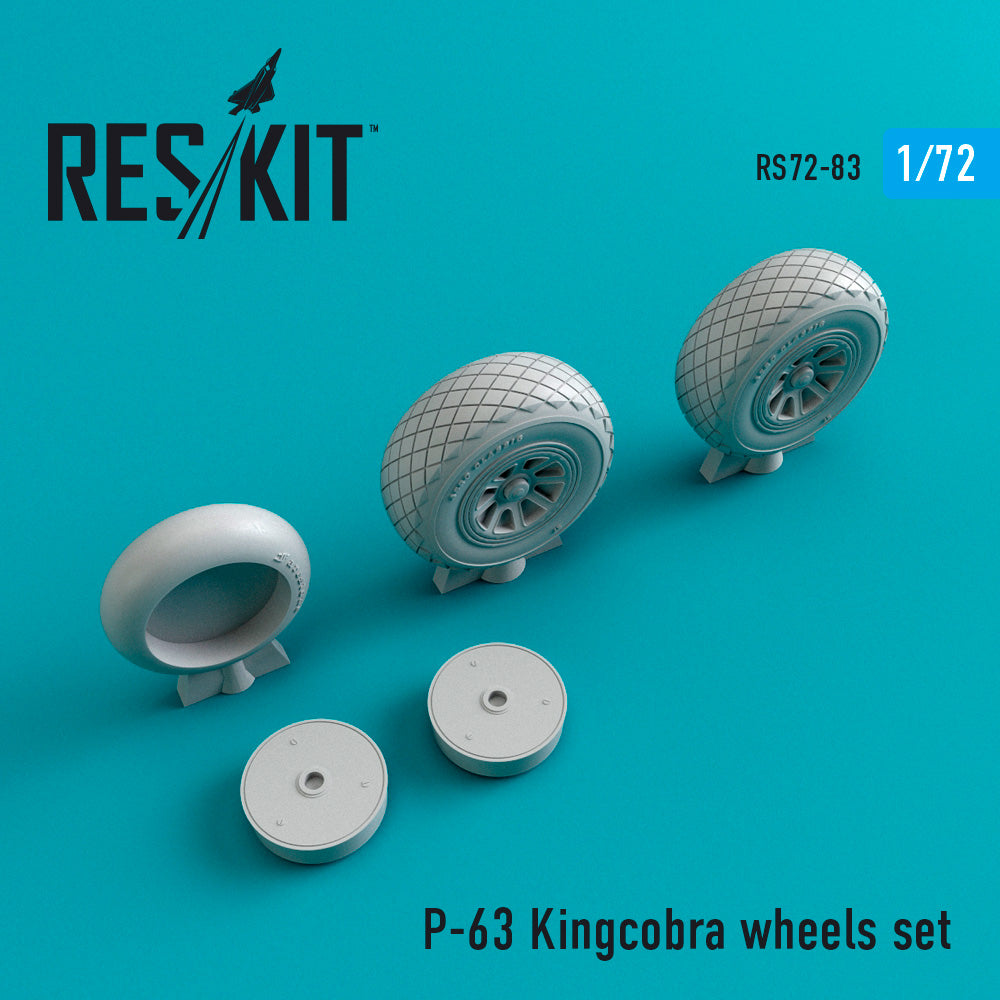 ResKit RS72-0083 1:72 Bell P-39D/P-39N/TP-39Q/N Kingcobra wheels set
